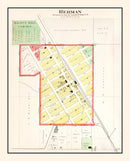 Vintage Map of Herman, Nebraska 1908
