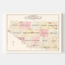 Vintage Map of Pierce County, Wisconsin 1908