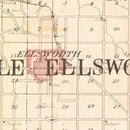 Vintage Map of Pierce County, Wisconsin 1908