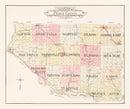 Vintage Map of Pierce County, Wisconsin 1908