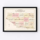 Vintage Map of Pierce County, Wisconsin 1908