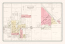 Vintage Map of Ellsworth, Wisconsin 1908