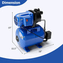 1200 W Garden Water Pump Shallow Well Pressurized Irrigation by LJGDeals