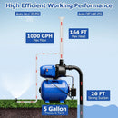 1200 W Garden Water Pump Shallow Well Pressurized Irrigation by LJGDeals