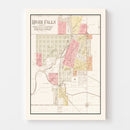 Vintage Map of River Falls, Wisconsin 1908