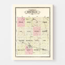 Vintage Map of Buena Vista County, Iowa 1908