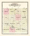 Vintage Map of Buena Vista County, Iowa 1908