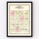 Vintage Map of Buena Vista County, Iowa 1908