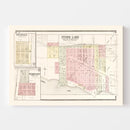 Vintage Map of Storm Lake, Iowa 1908