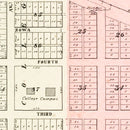 Vintage Map of Storm Lake, Iowa 1908