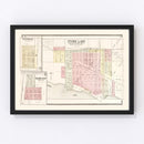 Vintage Map of Storm Lake, Iowa 1908