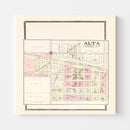Vintage Map of Alta, Iowa 1908