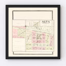 Vintage Map of Alta, Iowa 1908