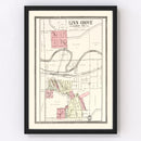 Vintage Map of Linn Grove, Iowa 1908