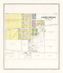 Vintage Map of Union Grove, Wisconsin 1908