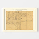 Vintage Map of Hope, Kansas 1909