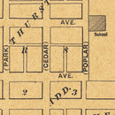 Vintage Map of Hope, Kansas 1909