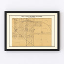 Vintage Map of Hope, Kansas 1909