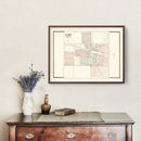 Vintage Map of De Smet, South Dakota 1909