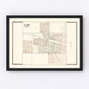 Vintage Map of De Smet, South Dakota 1909