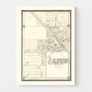 Vintage Map of Arlington, South Dakota 1909