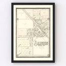 Vintage Map of Arlington, South Dakota 1909