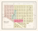 Vintage Map of Riley, Kansas 1909