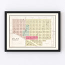Vintage Map of Riley, Kansas 1909