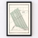 Vintage Map of Ogden, Kansas 1909