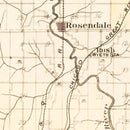 Vintage Map of Andrew County, Missouri 1909