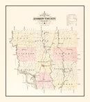 Vintage Map of Andrew County, Missouri 1909