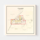 Vintage Map of Cosby, Missouri 1909