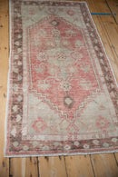 2.5x5 Vintage Distressed Oushak Rug Runner
