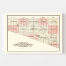 Vintage Map of Douglas County, South Dakota 1909