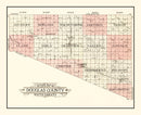 Vintage Map of Douglas County, South Dakota 1909