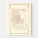 Vintage Map of Armour, South Dakota 1909