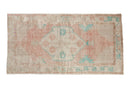 2.5x5 Vintage Distressed Oushak Rug Runner