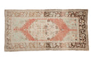 3x6.5 Vintage Distressed Oushak Rug Runner