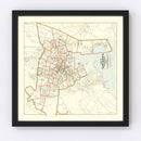 Vintage Map of New Haven, Connecticut 1911