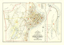 Vintage Map of Holyoke, Massachusetts 1911