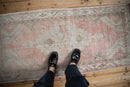2.5x5.5 Vintage Distressed Oushak Rug Runner