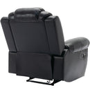 Home Theater Seating Manual Recliner Chair, Led Light Strip For Living Room - Black by HouseOfZazla