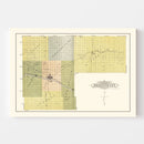 Vintage Map of Finney County, Kansas 1911