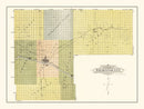 Vintage Map of Finney County, Kansas 1911