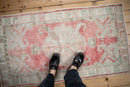 2.5x5 Vintage Distressed Oushak Rug Runner