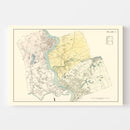 Vintage Map of Hampden County, Massachusetts 1912