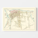 Vintage Map of Chicopee Center, Massachusetts 1912