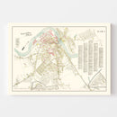 Vintage Map of Chicopee Falls, Massachusetts 1912