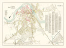 Vintage Map of Chicopee Falls, Massachusetts 1912
