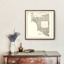 Vintage Map of San Diego, California 1912